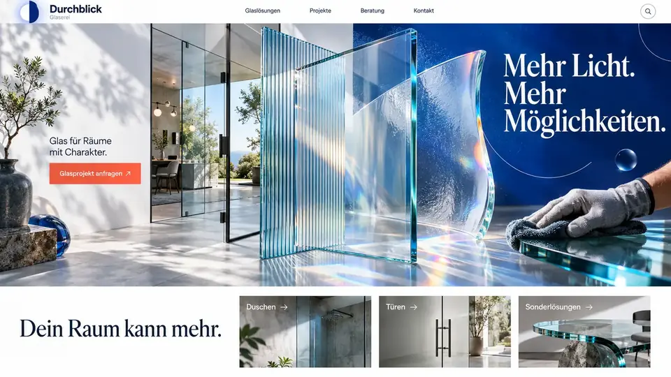 Design-Idee Glaserei