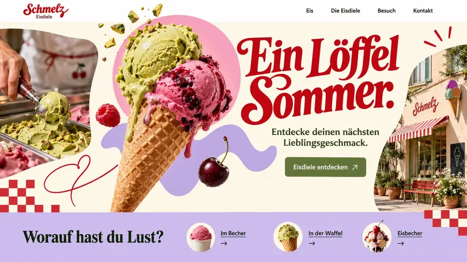 Design-Idee Eisdiele
