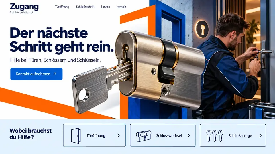 Design-Idee Schlüsseldienst