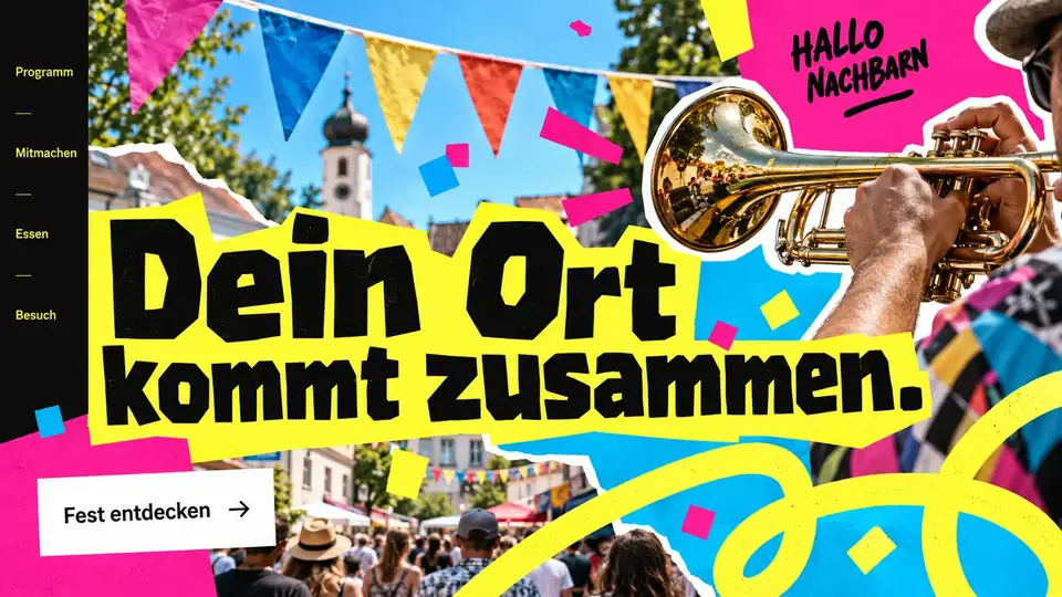 Design-Idee Stadtfest