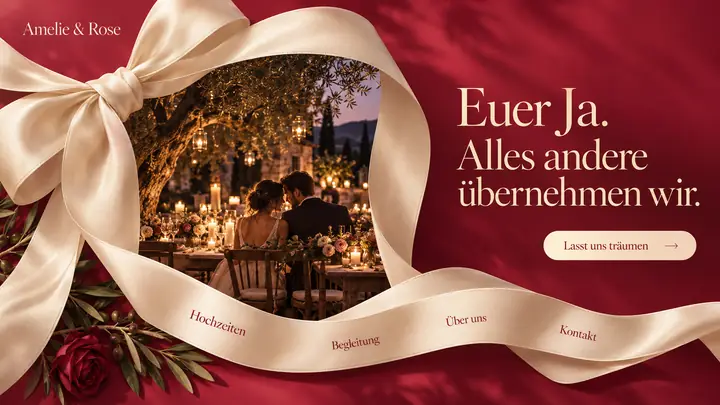 Design-Idee Hochzeitsplanung