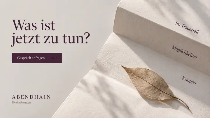 Design-Idee Bestattung
