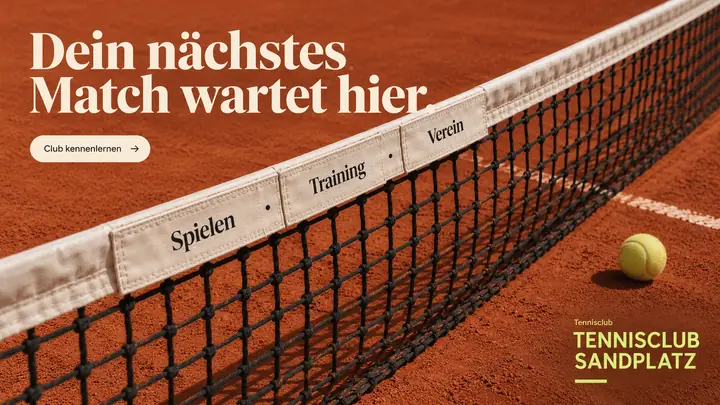 Design-Idee Tennisclub