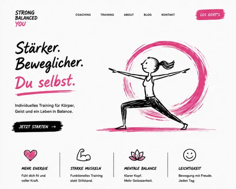 Design-Idee Personal Training