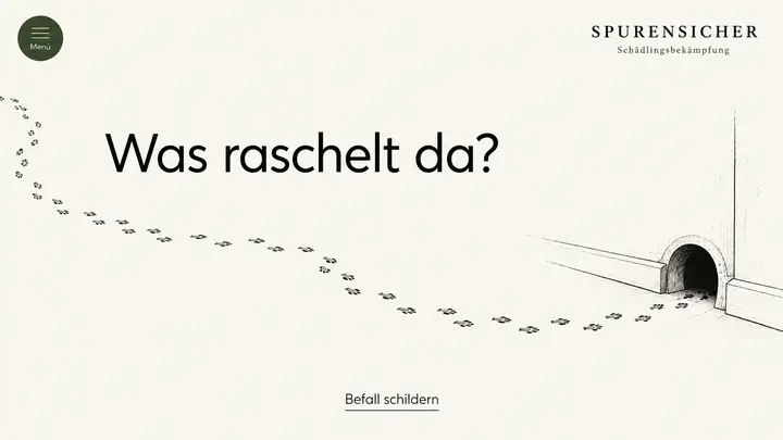 Design-Idee Schädlingsbekämpfung