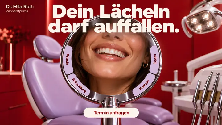 Design-Idee Zahnarztpraxis