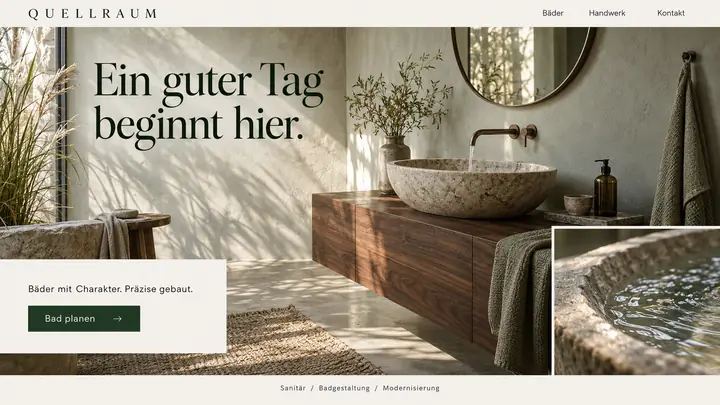 Design-Idee Bad und Sanitär