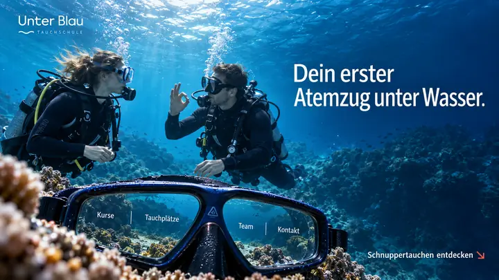 Design-Idee Tauchschule