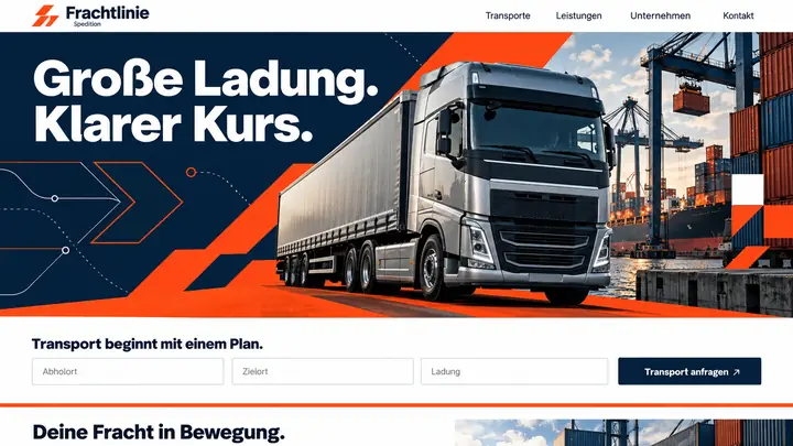 Design-Idee Spedition