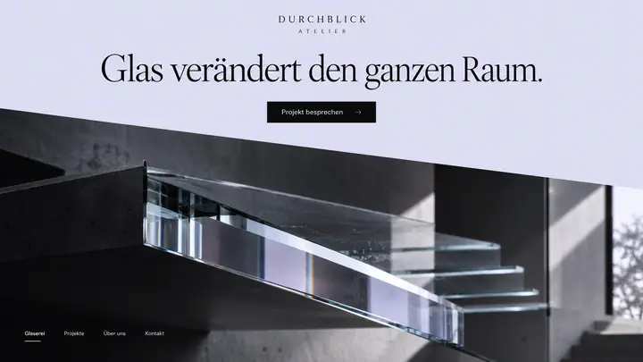 Design-Idee Glaserei