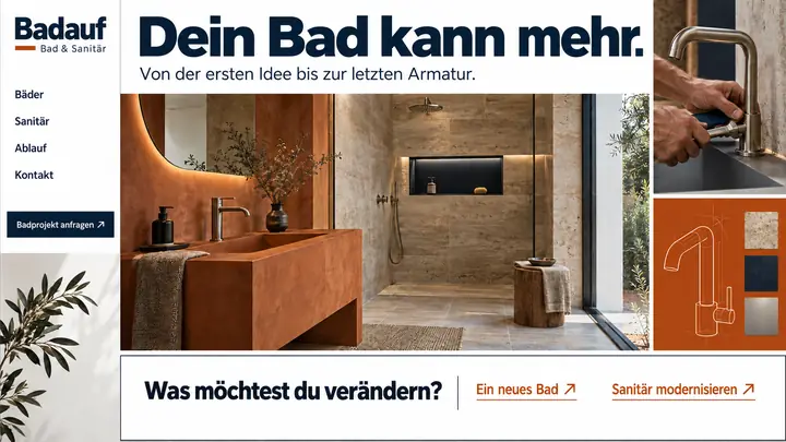 Design-Idee Bad und Sanitär