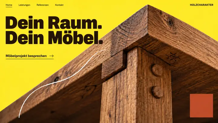 Design-Idee Schreinerei