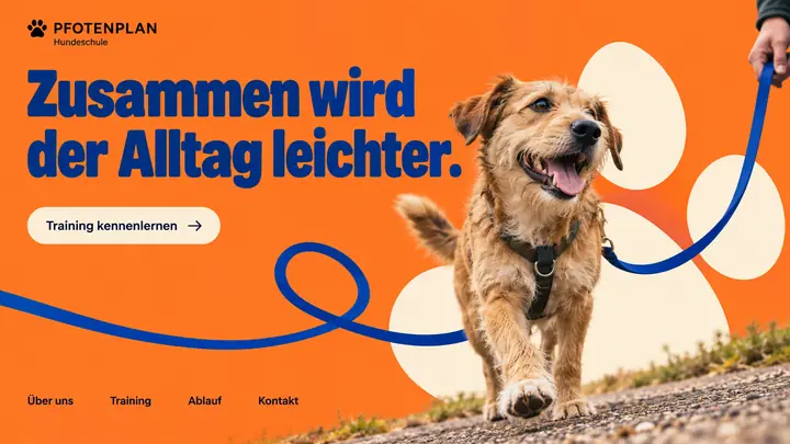 Design-Idee Hundeschule