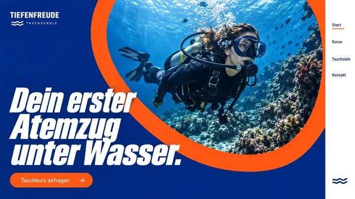 Design-Idee Tauchschule