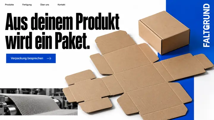 Design-Idee Kartonagen