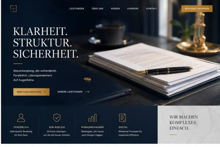 Design-Idee Steuerkanzlei
