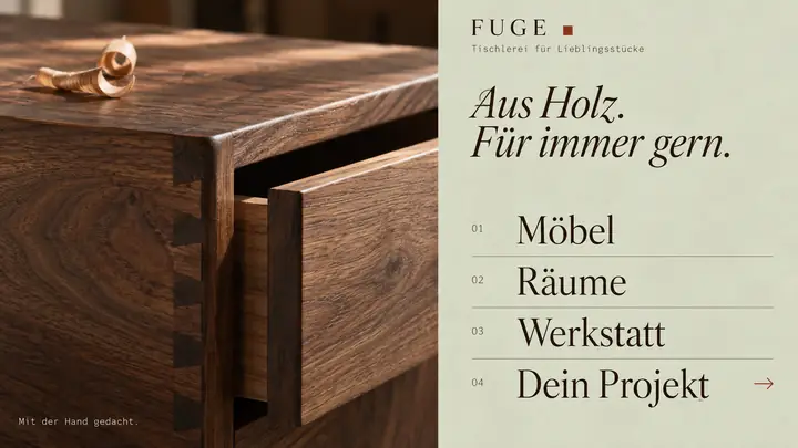 Design-Idee Tischlerei