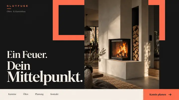 Design-Idee Ofen- und Kaminbau