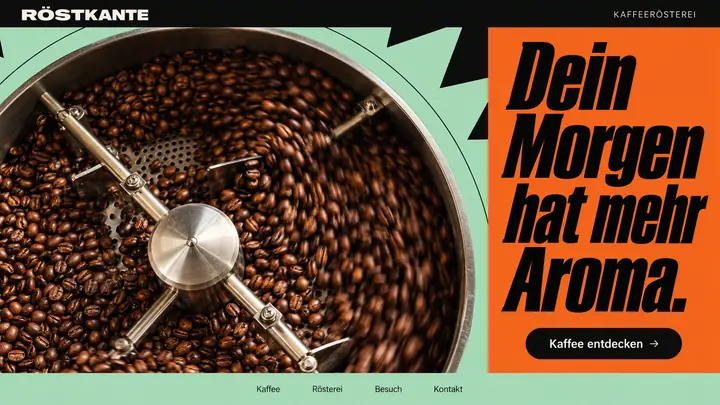 Design-Idee Kaffeerösterei
