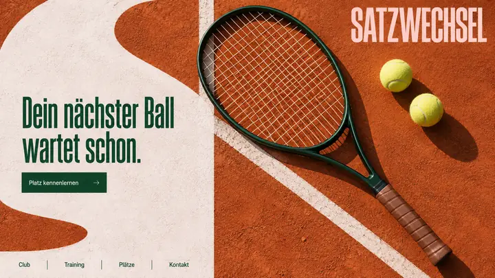 Design-Idee Tennisclub