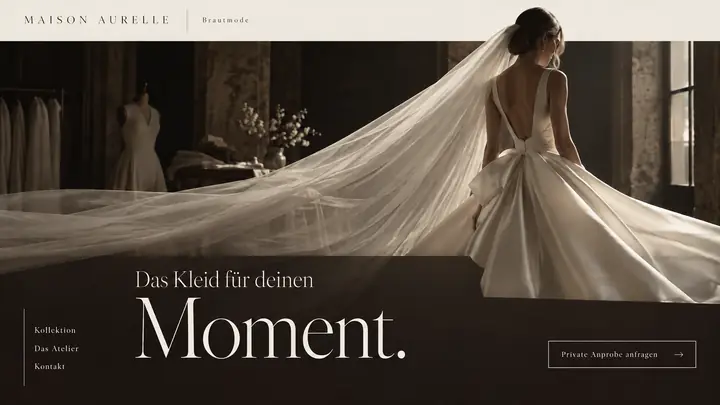 Design-Idee Brautmode