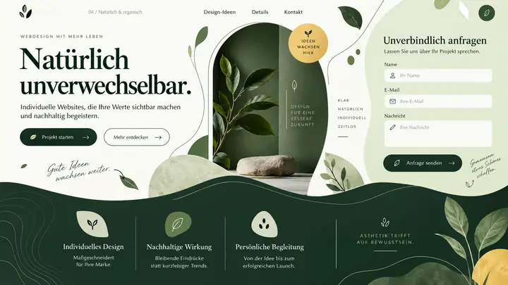 Design-Idee Natürlich und organisch