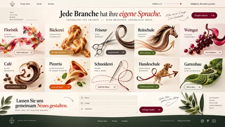 Design-Idee Motive aus dem Alltag