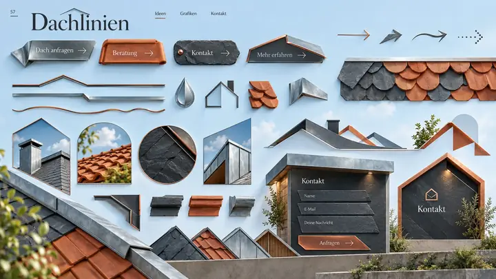 Design-Idee Dachlinien